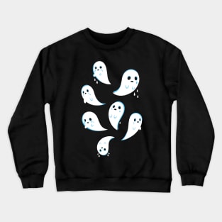 boo hoo hoo crying ghosties Crewneck Sweatshirt